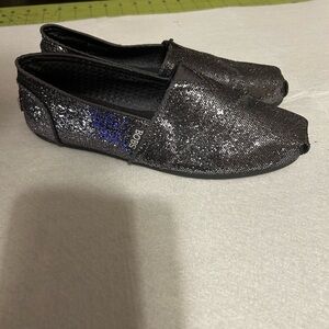 BOBS from Skechers Black Glitter Flats